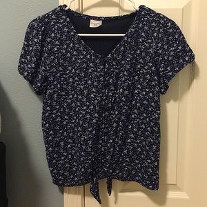 Abercrombie and Fitch Kids floral buttoned blouse